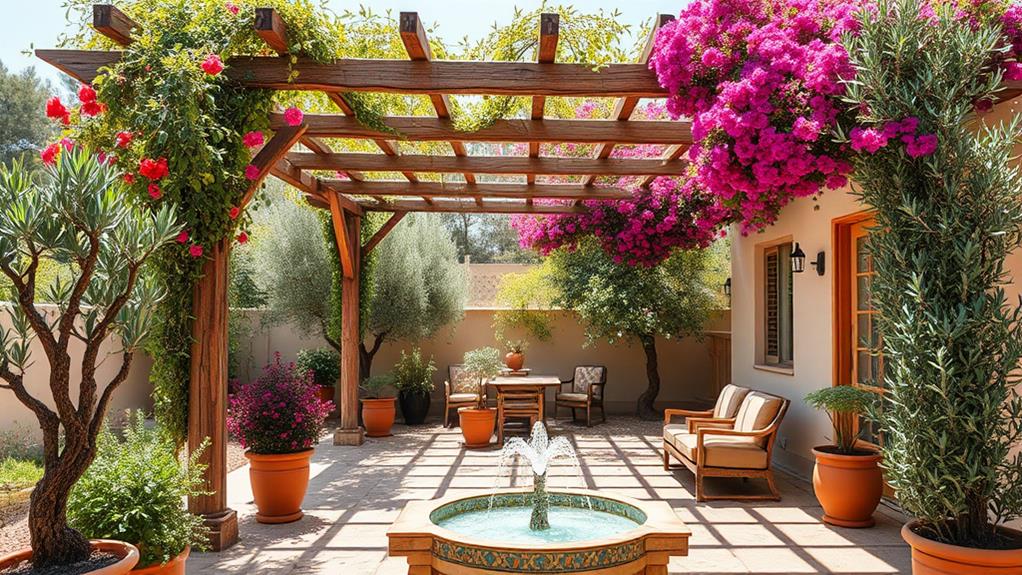 stylish mediterranean pergola designs