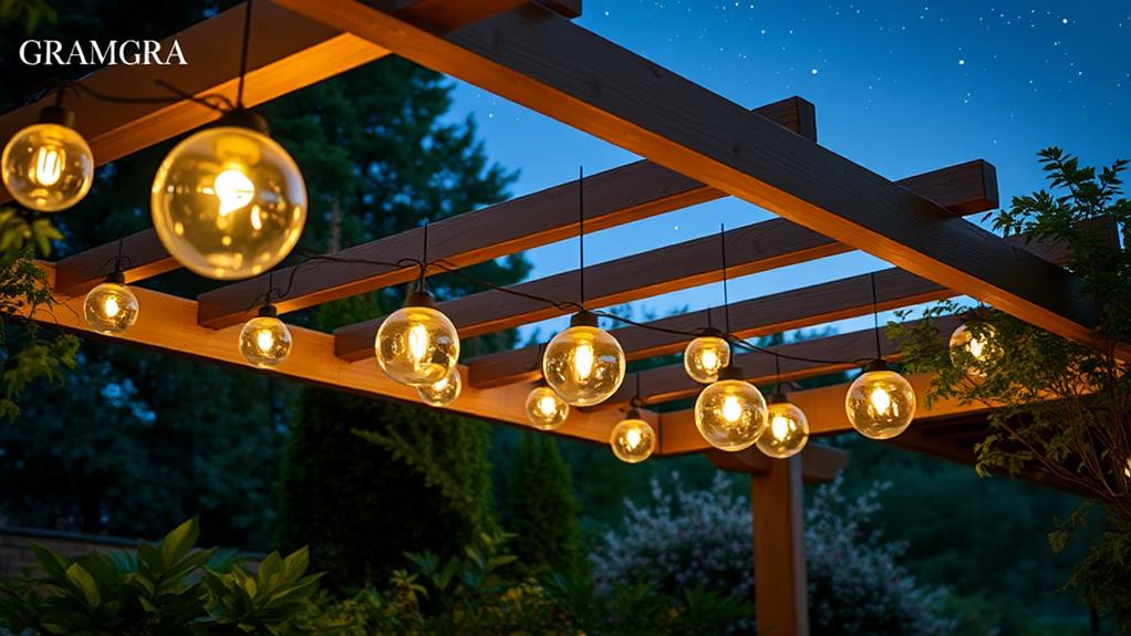 suspended decorative orbs