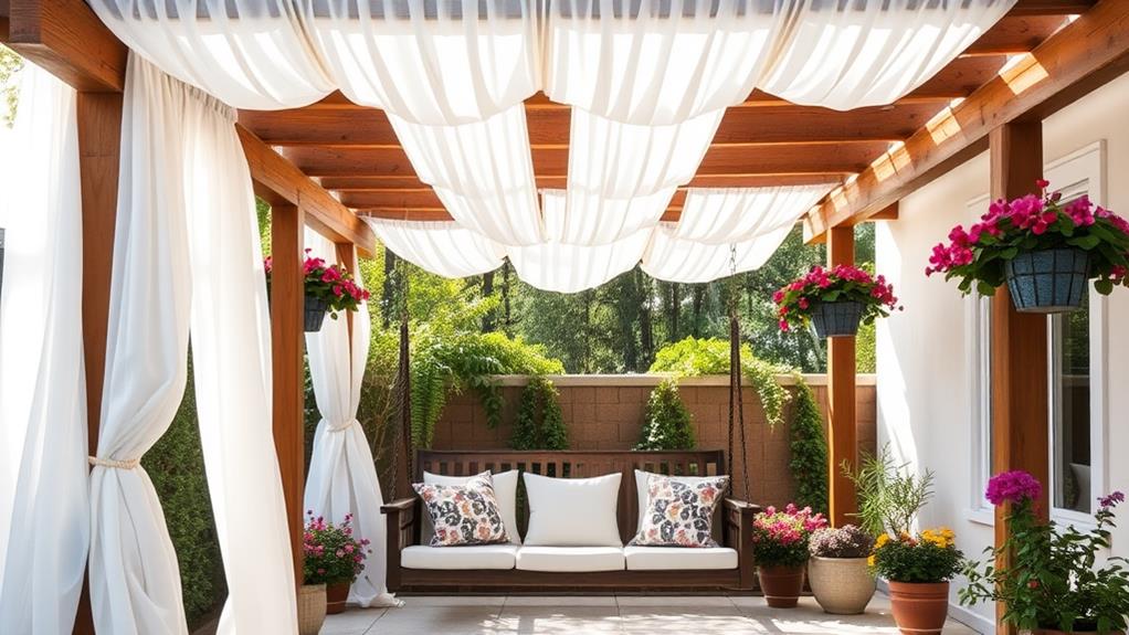 swinging pergola structure design