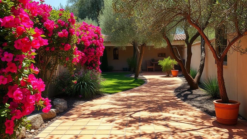 terracotta pathway design ideas