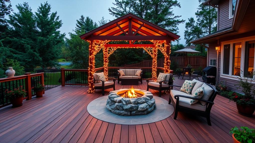 tiered deck with gazebo