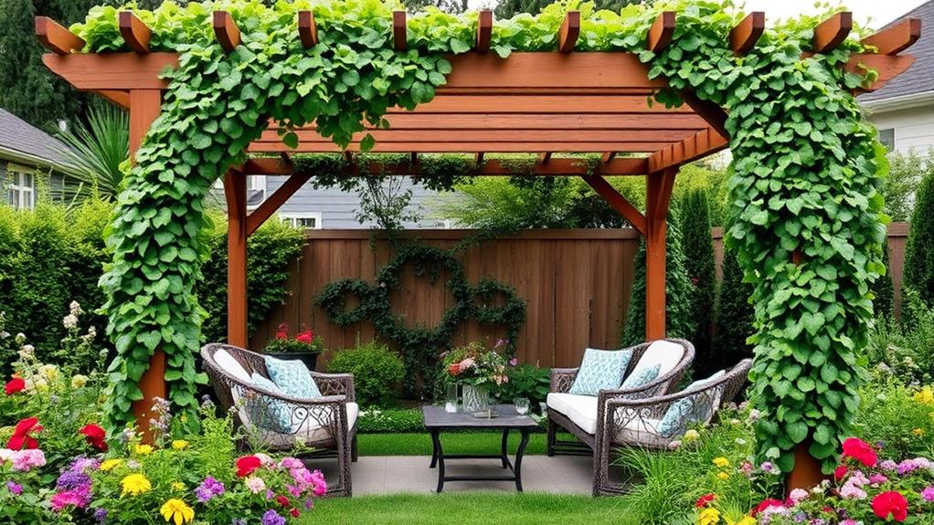 trellis enhanced pergola design