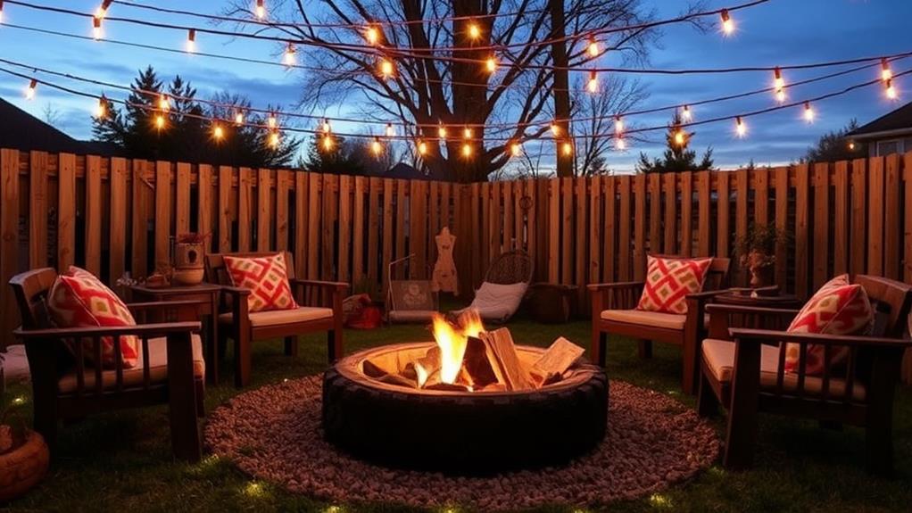 upcycled tire fire pit