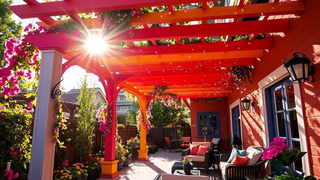 vibrant decorative outdoor structure