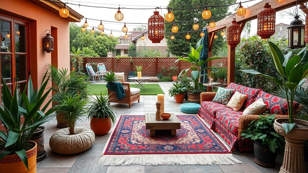 vibrant eclectic outdoor spaces