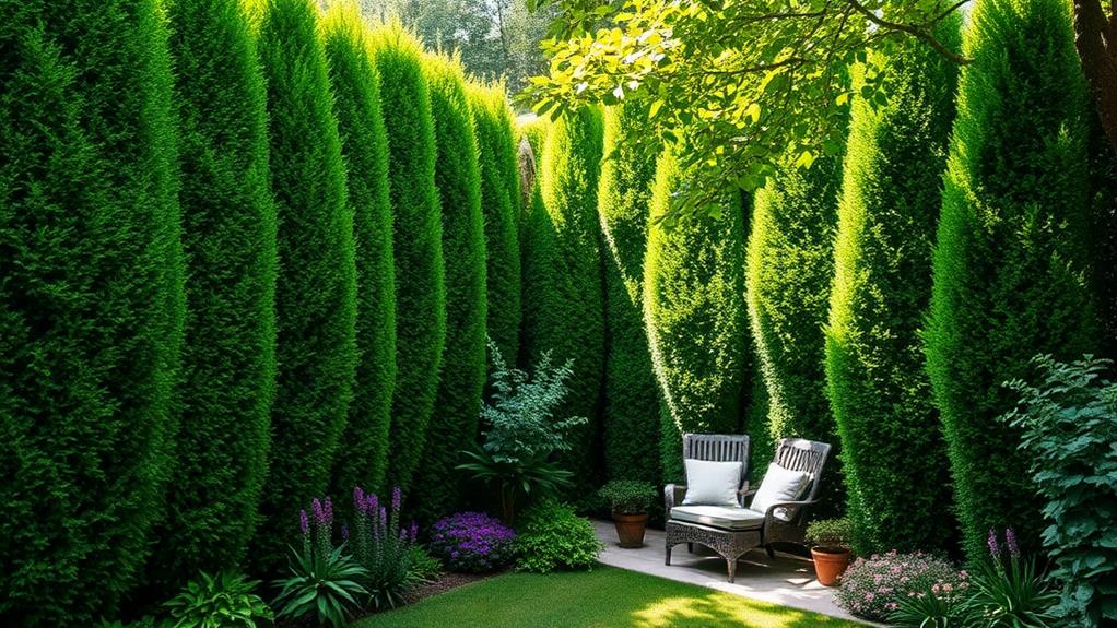 vibrant verdant garden foliage