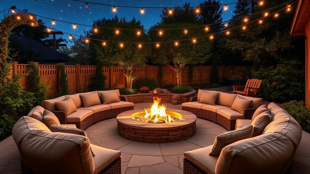 warm outdoor gathering space