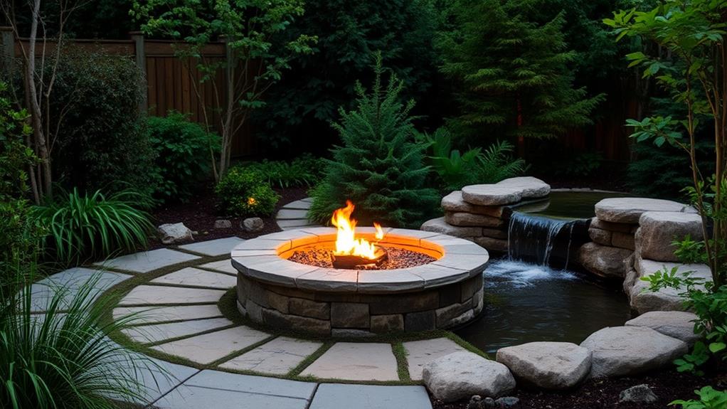 water enhanced fire pit