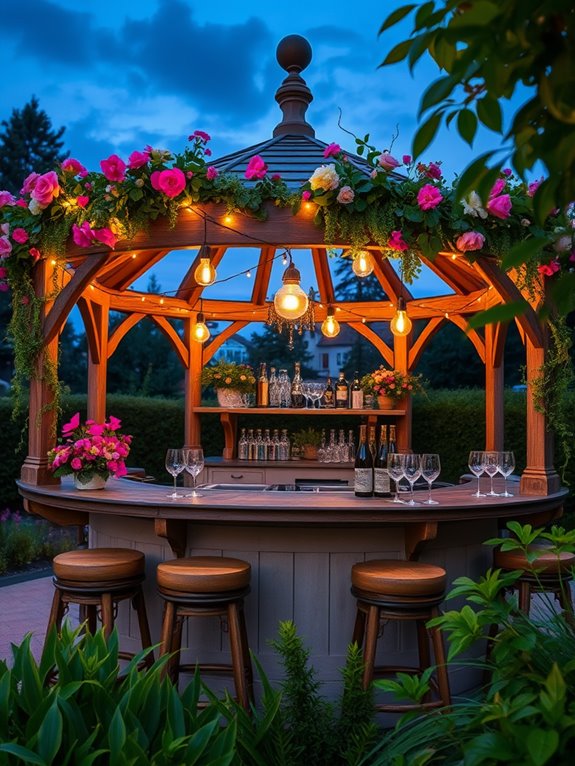 beautiful gazebo bar designs