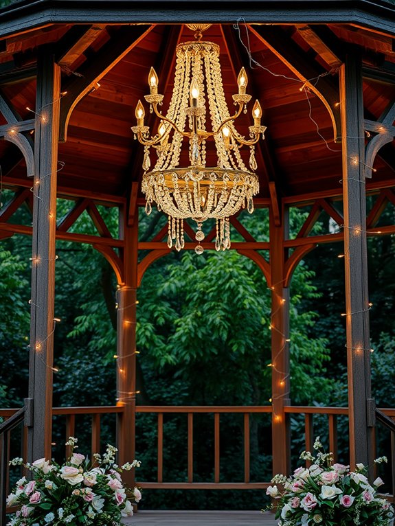 charming gazebo lighting inspiration