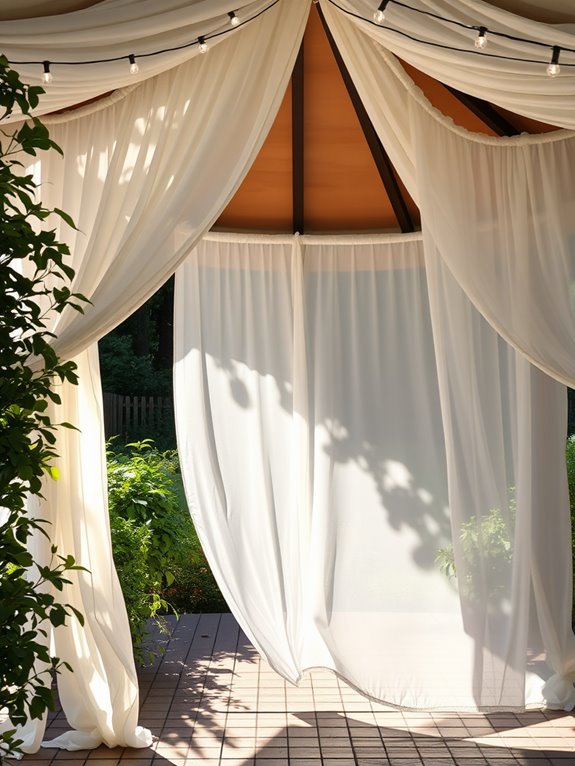 creative gazebo curtain designs