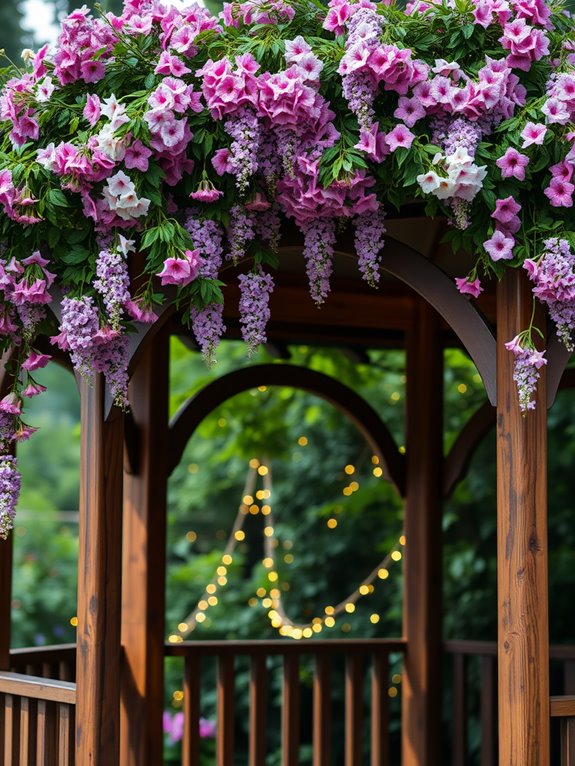 creative gazebo flower arrangements