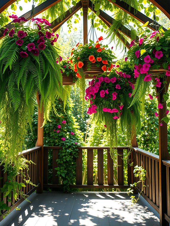 creative gazebo plant displays