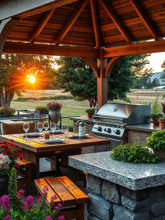 creative outdoor cooking spaces