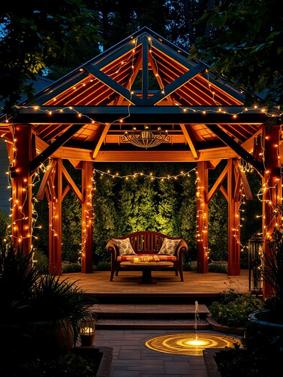 illuminated gazebo design ideas