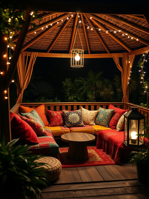 eclectic and cozy seating