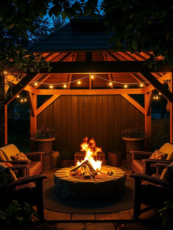 warm outdoor gathering space