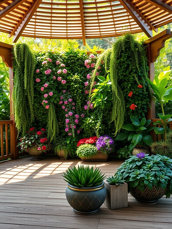 vibrant living plant wall