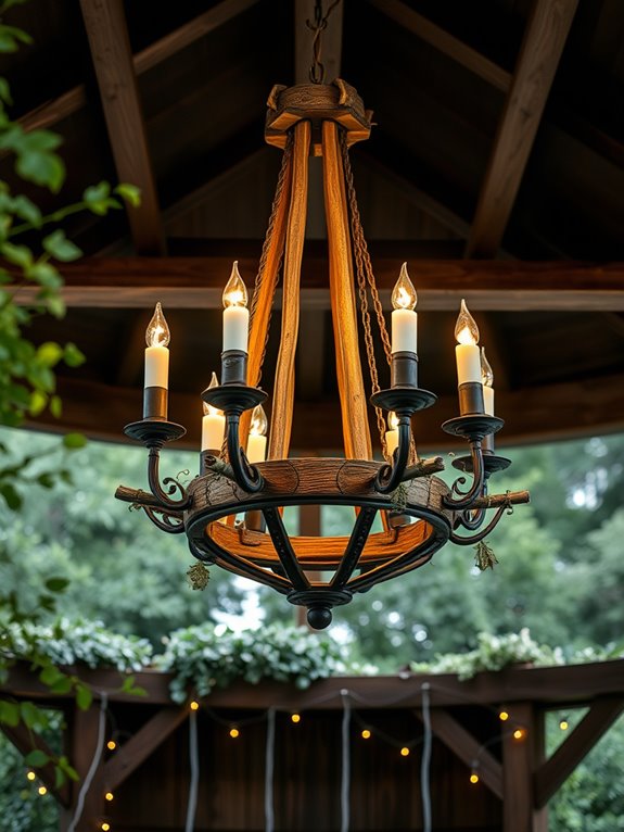 charming rustic wooden light