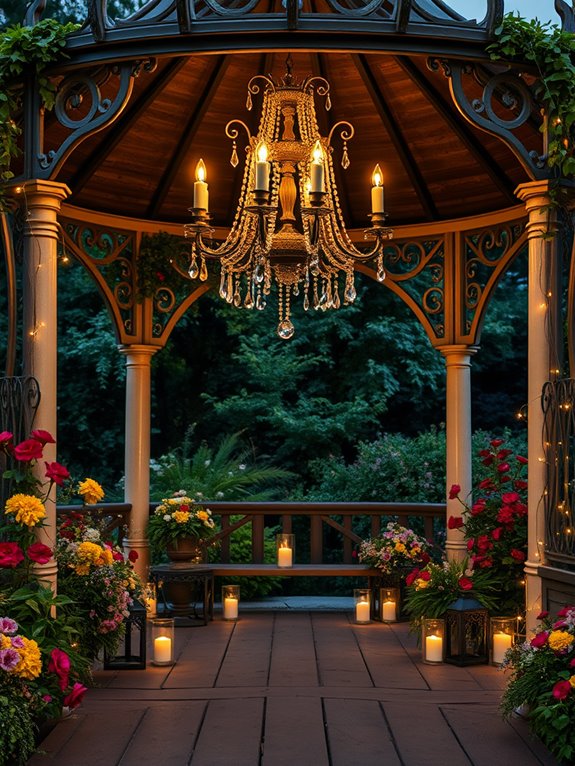 romantic ambiance with candles