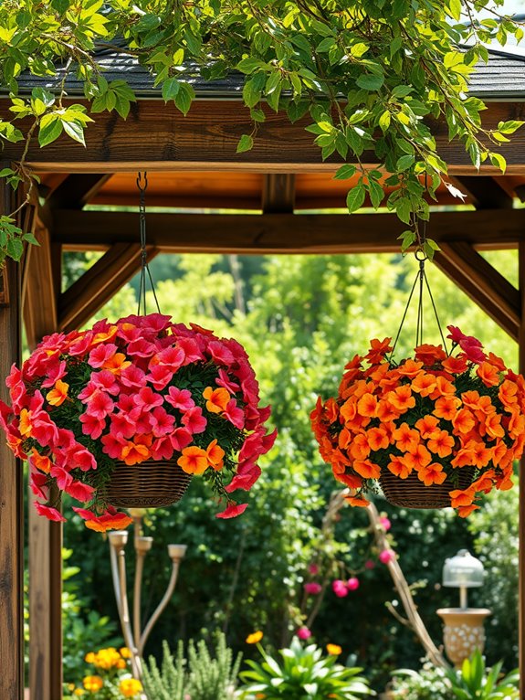 vibrant begonia blossoms display