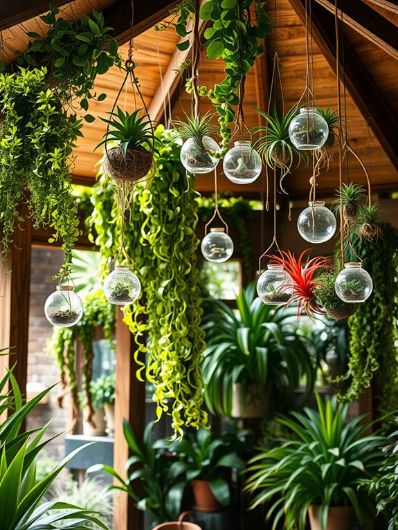 epiphytic indoor greenery decor