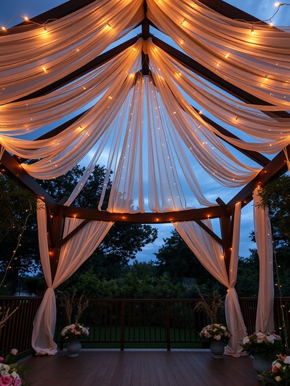 canopy fabric hanging technique