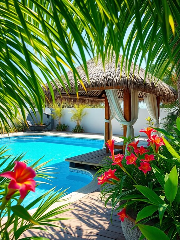 tropical thatch roof design