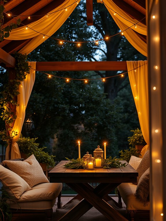 candlelit romantic atmosphere