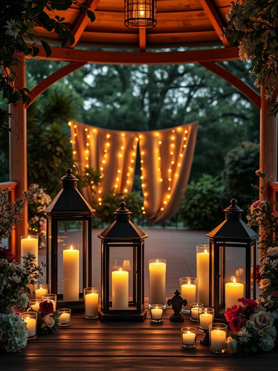 decorative candle display ideas