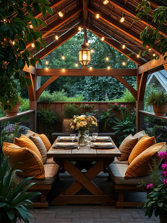 al fresco dining space