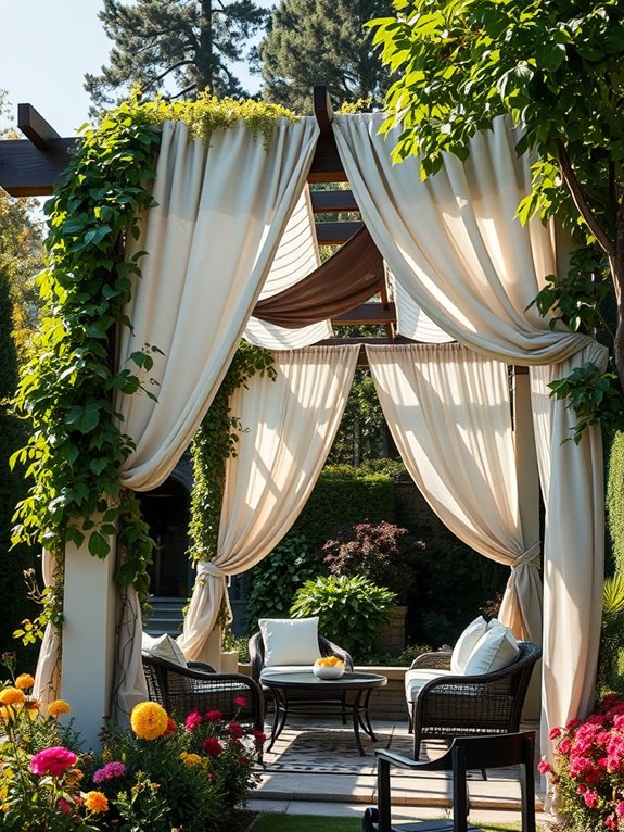 pergola privacy garden design