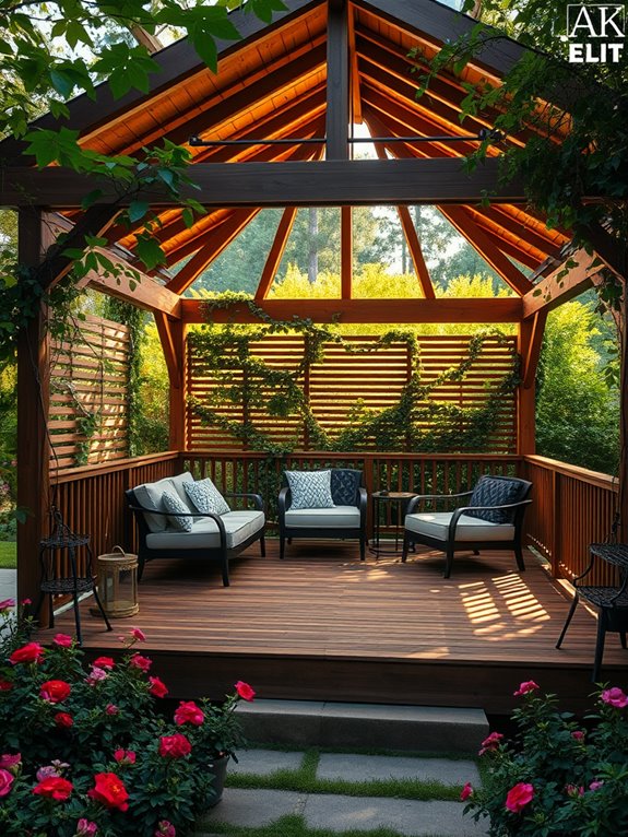 elevated outdoor relaxation space