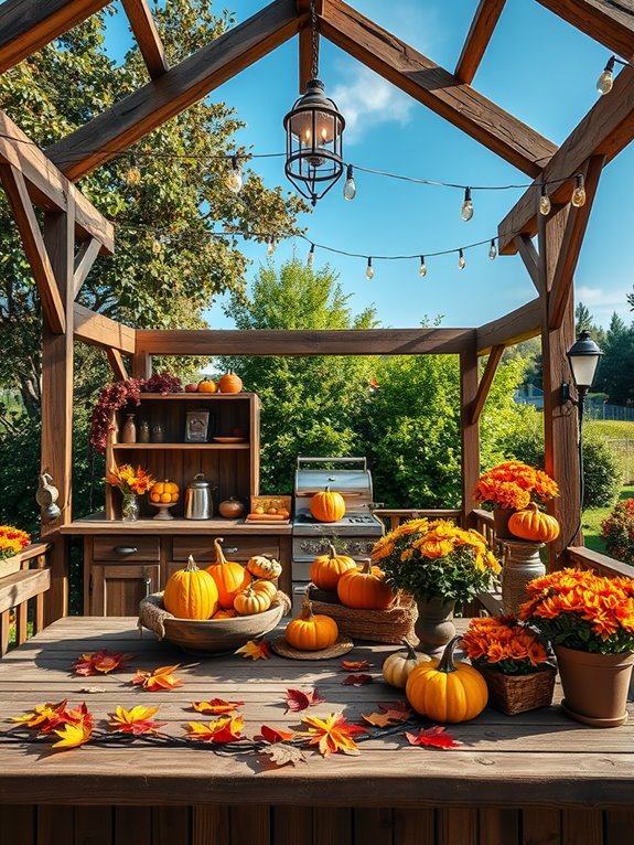 charming outdoor cooking space