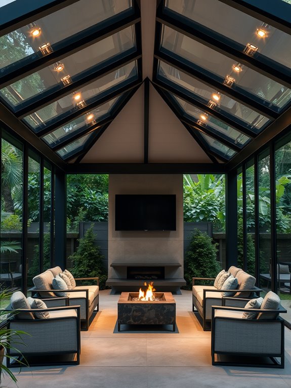 contemporary simple outdoor structure