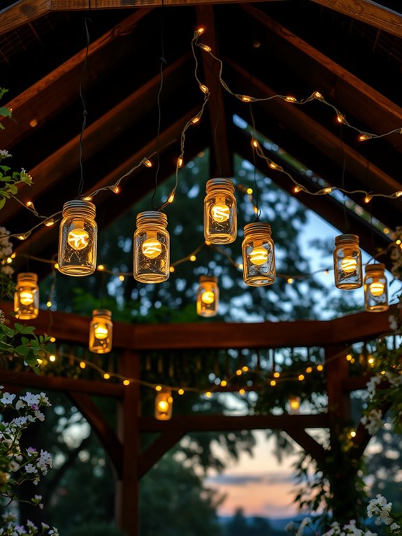 illuminated jar light fixtures