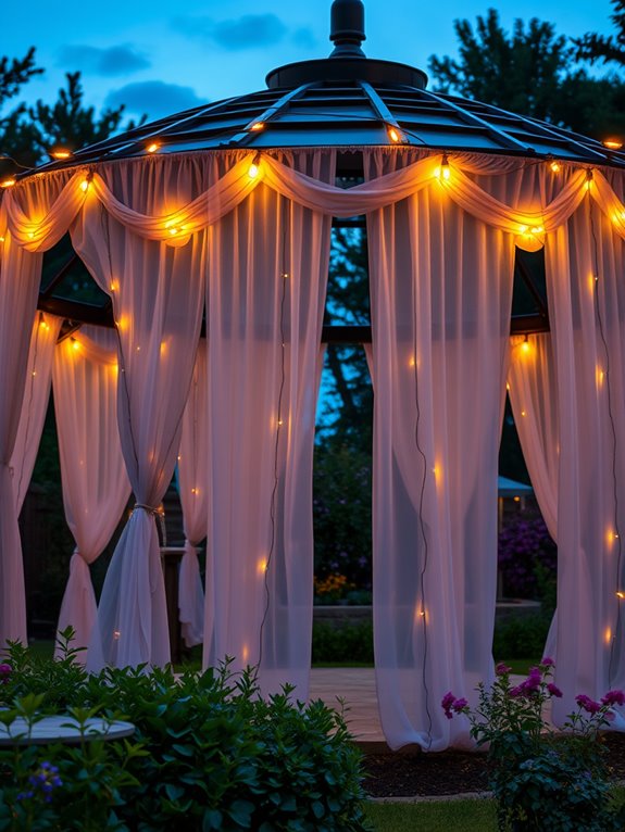 twinkling garden ambiance lighting