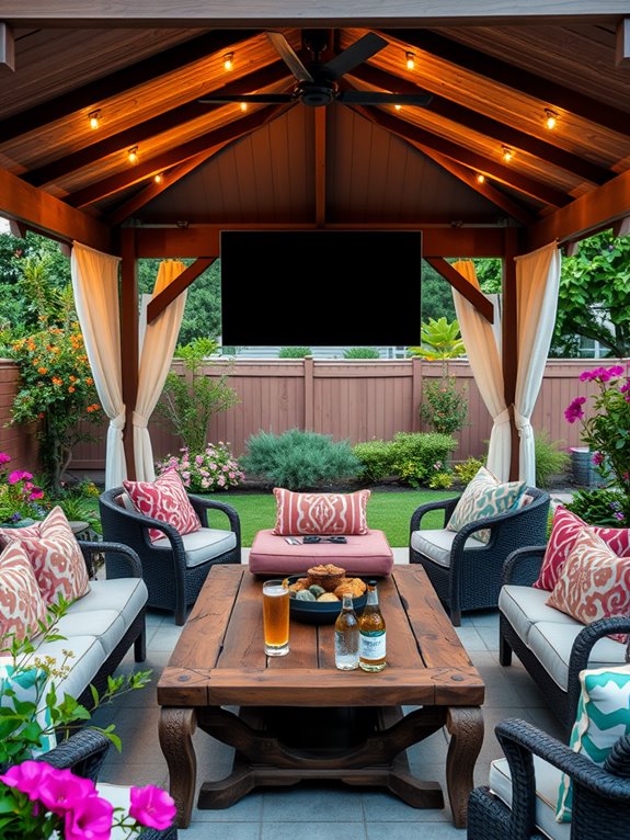 outdoor entertainment space ideas