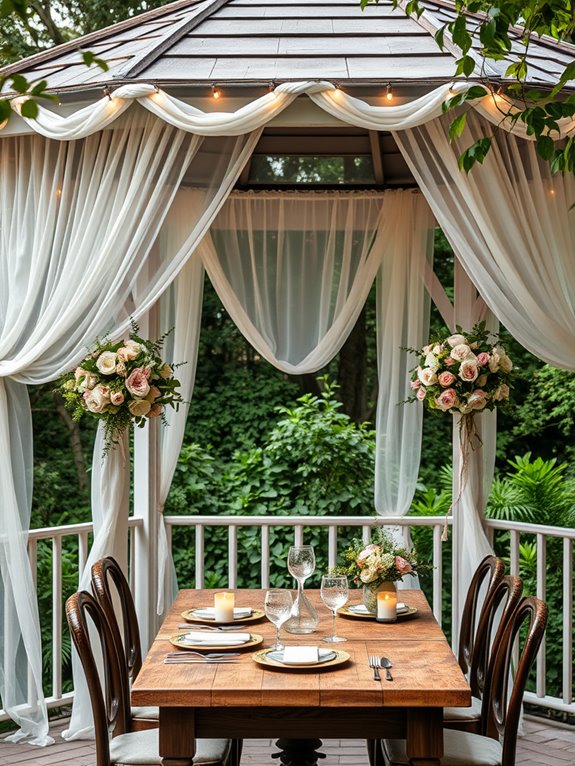 romantic gazebo decoration ideas