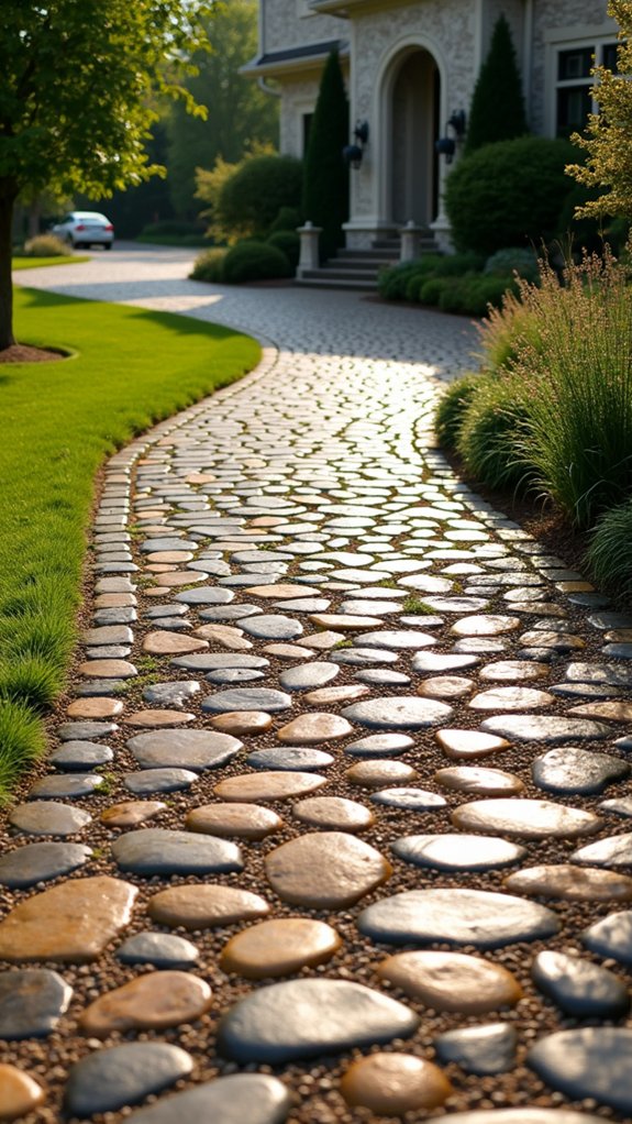 artistic driveway mosaic patterns