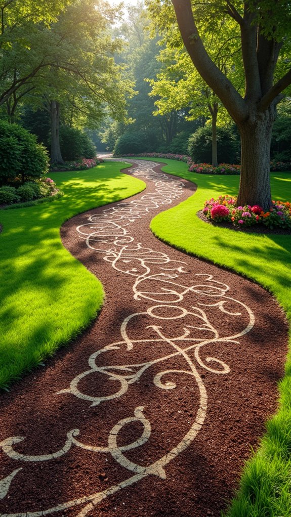 artistic mulch design ideas