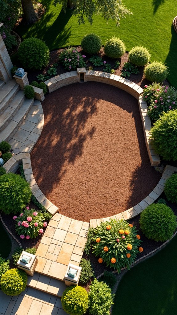 artistic mulch design ideas
