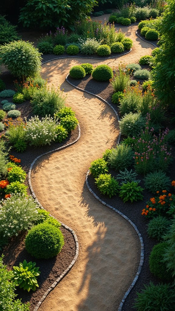 artistic mulch garden designs