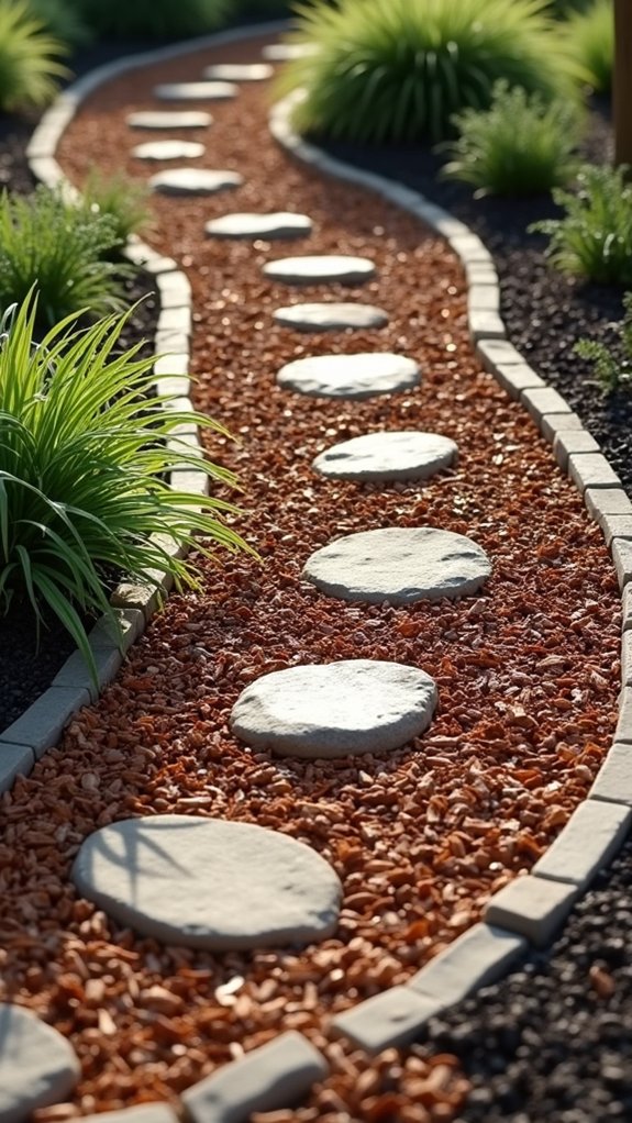 artistic mulch garden designs
