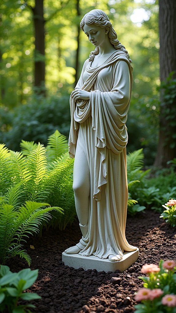 artistic statues enhance gardens