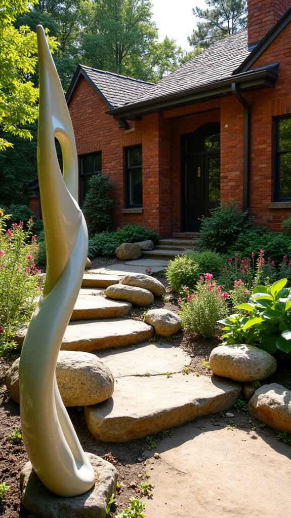 artistic stone sculptures enhance charm