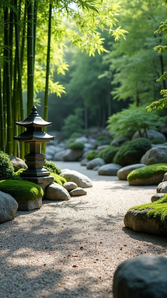 bamboo enhances garden elegance