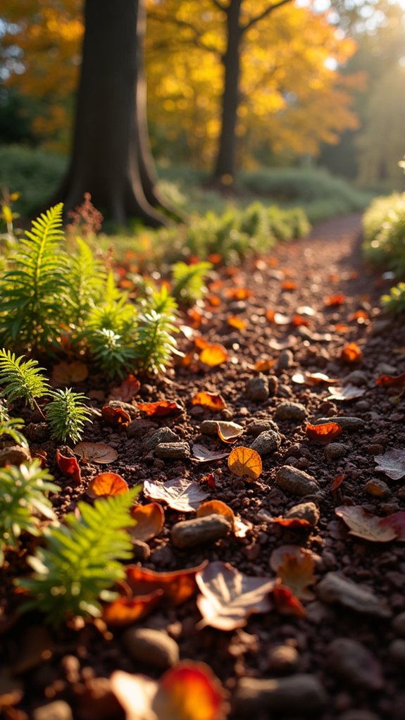 bark mulch enhances garden aesthetics