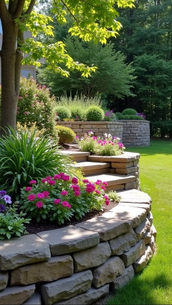 beautiful functional garden walls