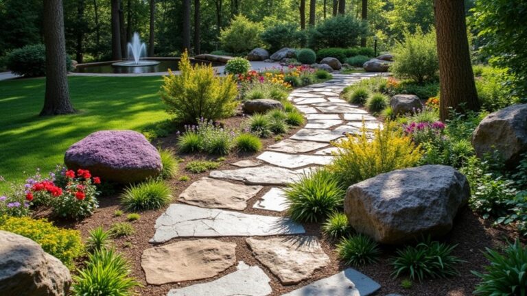 beautiful rock pathway designs